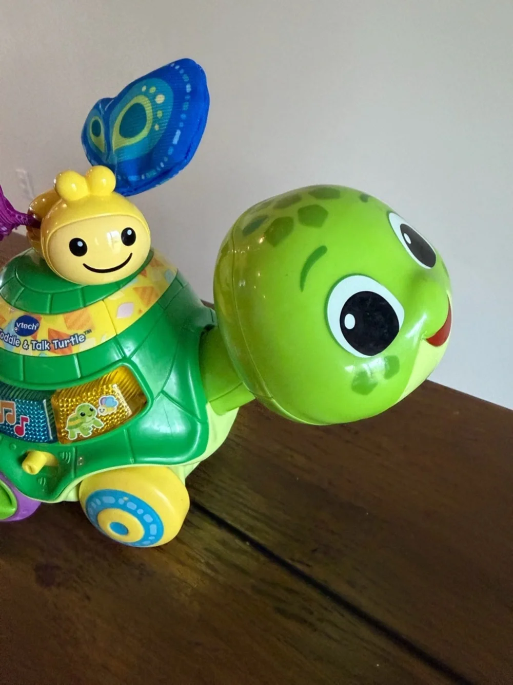 VTech 2-in-1 Toddle and Talk Turtle Interactive Floor Play & Push Toy 12-36 mths